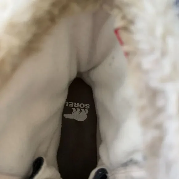 Size 7 - Sorel Women's Explorer 2 Joan Boots Waterproof Grill/Fawn Gray Lace-up - Picture 11 of 11